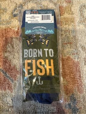 NWT Born to Fish Socks
